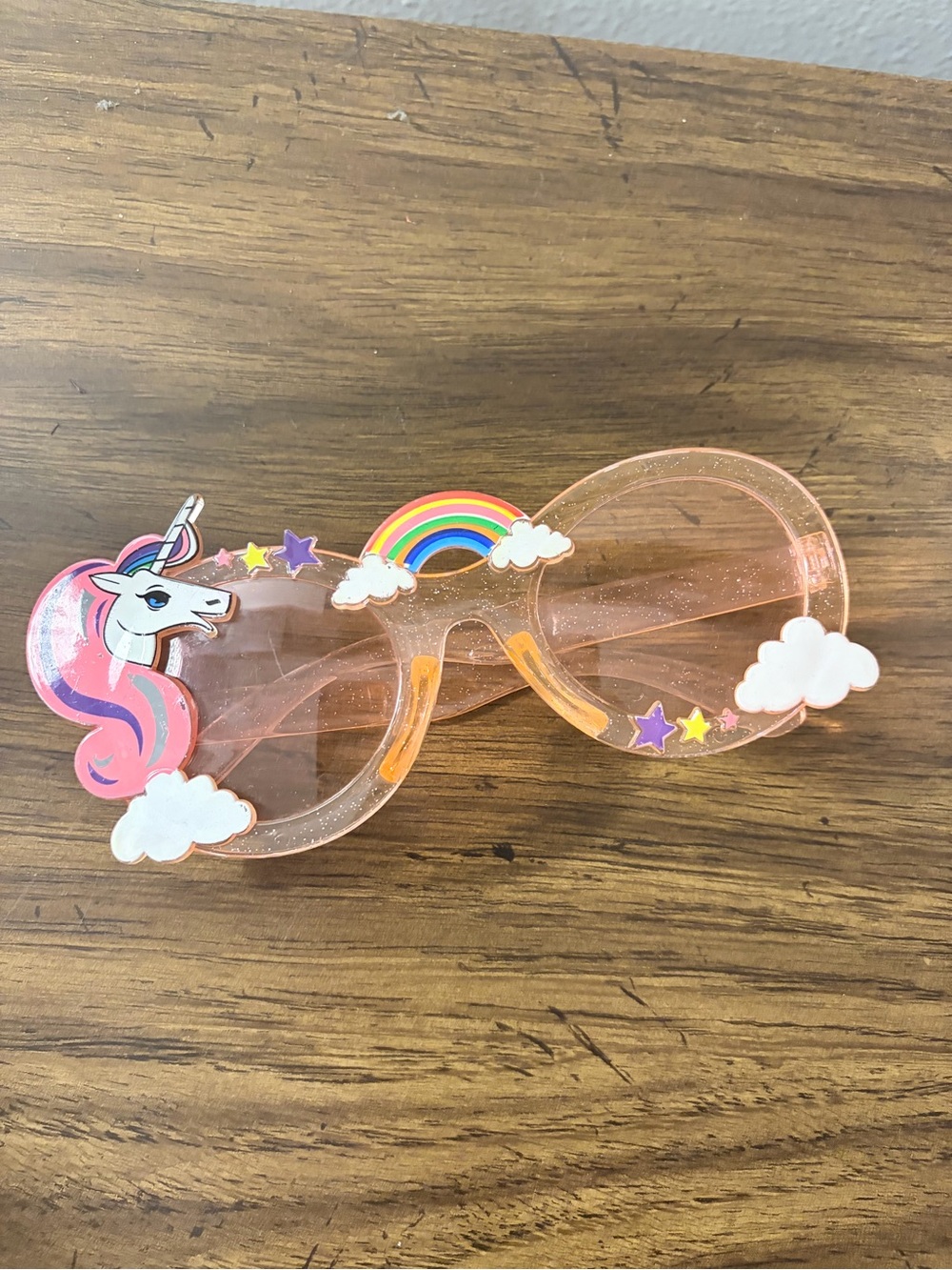 Kids Pink Unicorn & Rainbow Sunglasses